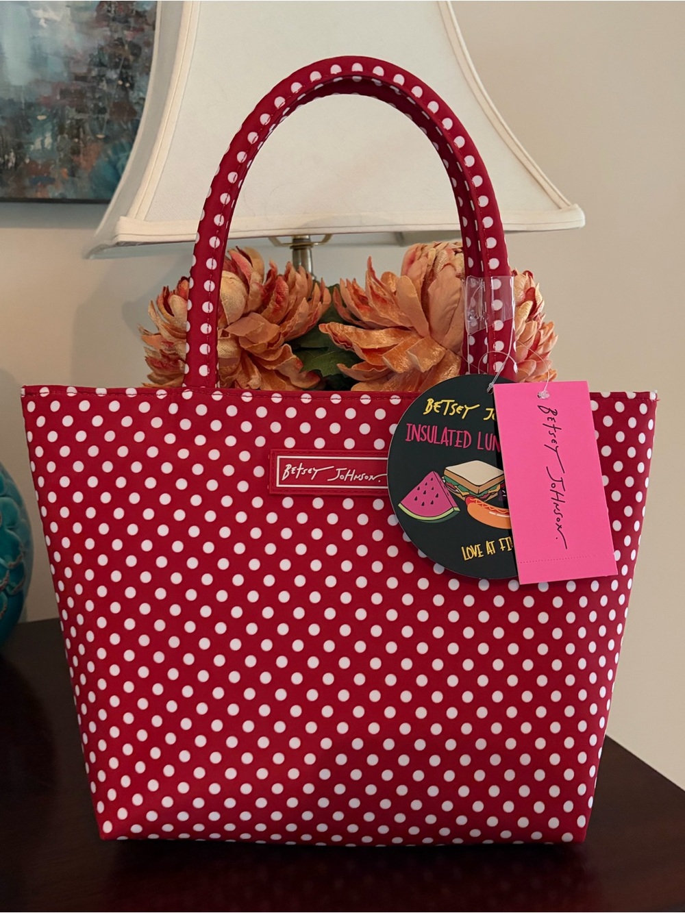 NWT Betsey Johnson Insulted Lunch Tote